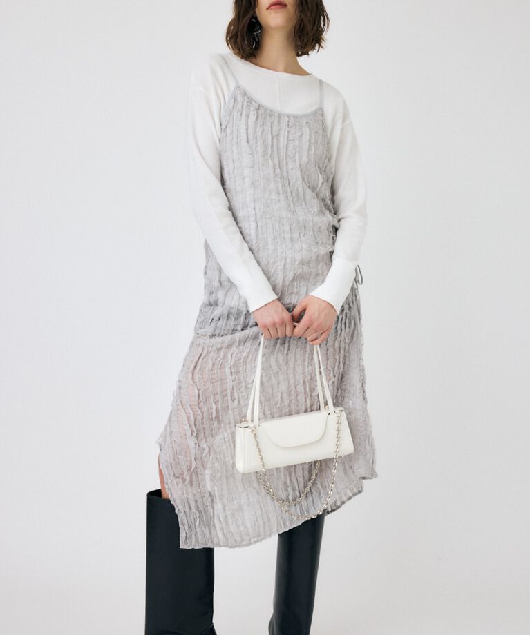 MOUSSY「SHEER FRILL キャミドレス」|ワンピース|