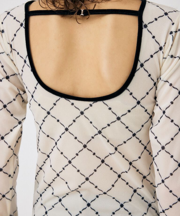 MOUSSY「BACK OPEN シアートップス」|Tシャツ・カットソー|