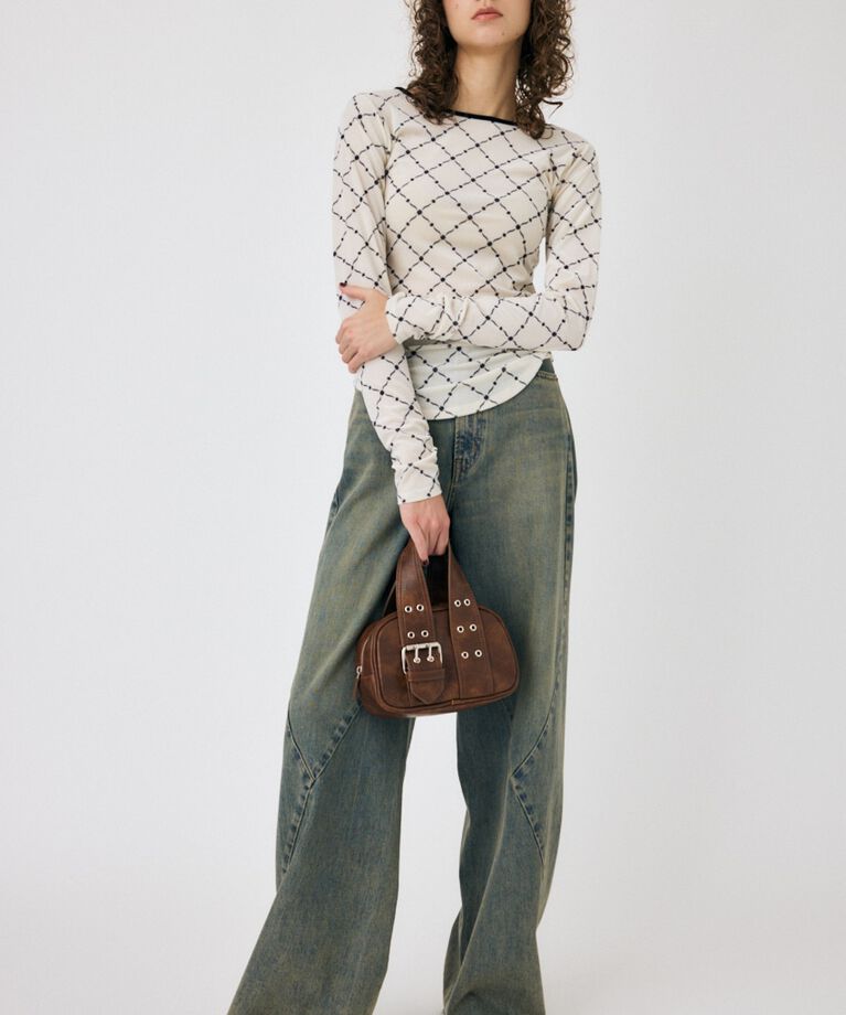 MOUSSY「BACK OPEN シアートップス」|Tシャツ・カットソー|