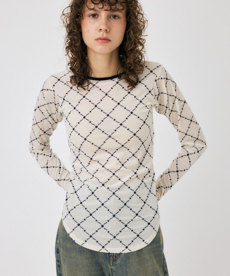 MOUSSY「BACK OPEN シアートップス」|Tシャツ・カットソー|