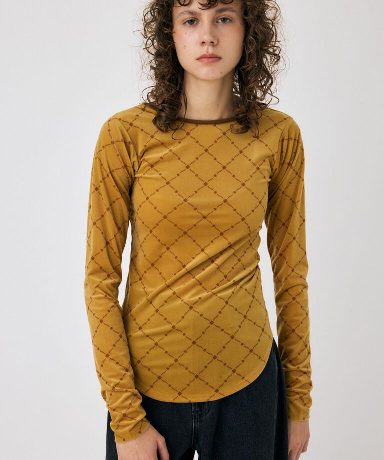 MOUSSY「BACK OPEN シアートップス」|Tシャツ・カットソー|YEL