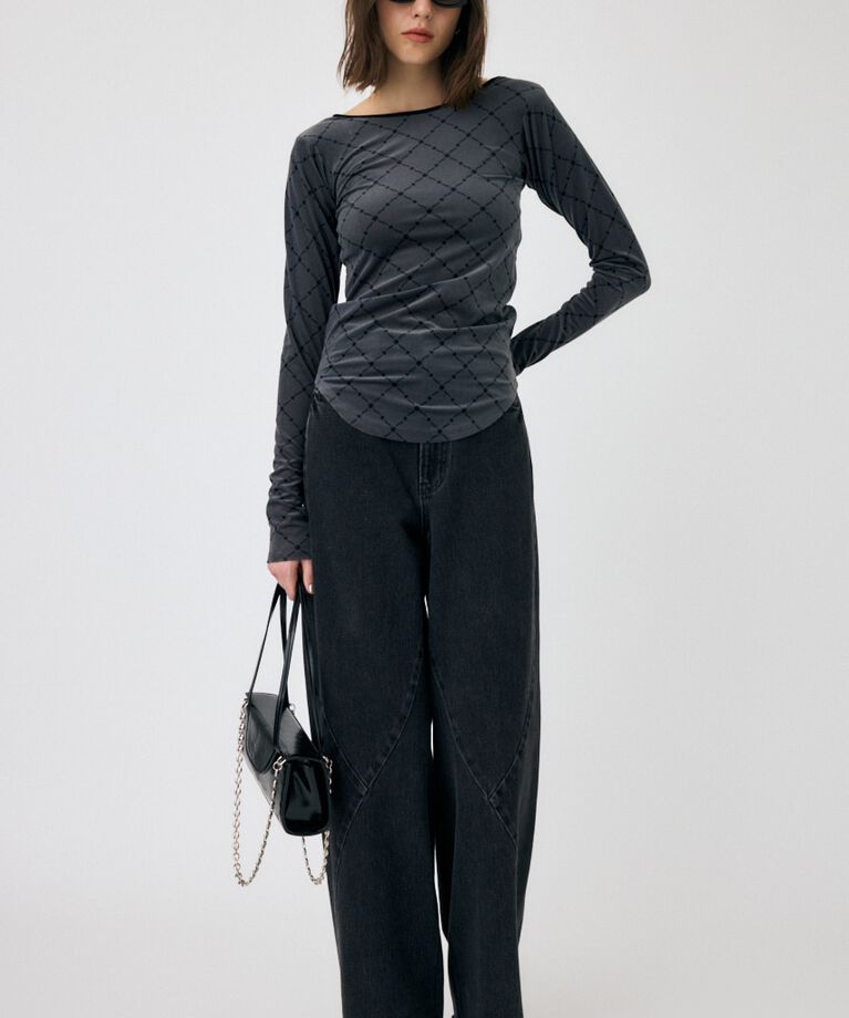 MOUSSY「BACK OPEN シアートップス」|Tシャツ・カットソー|