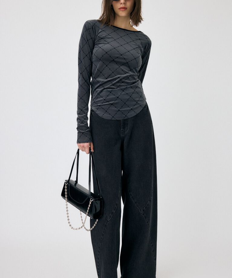 MOUSSY「BACK OPEN シアートップス」|Tシャツ・カットソー|