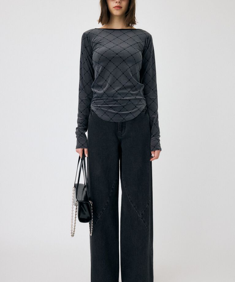 MOUSSY「BACK OPEN シアートップス」|Tシャツ・カットソー|