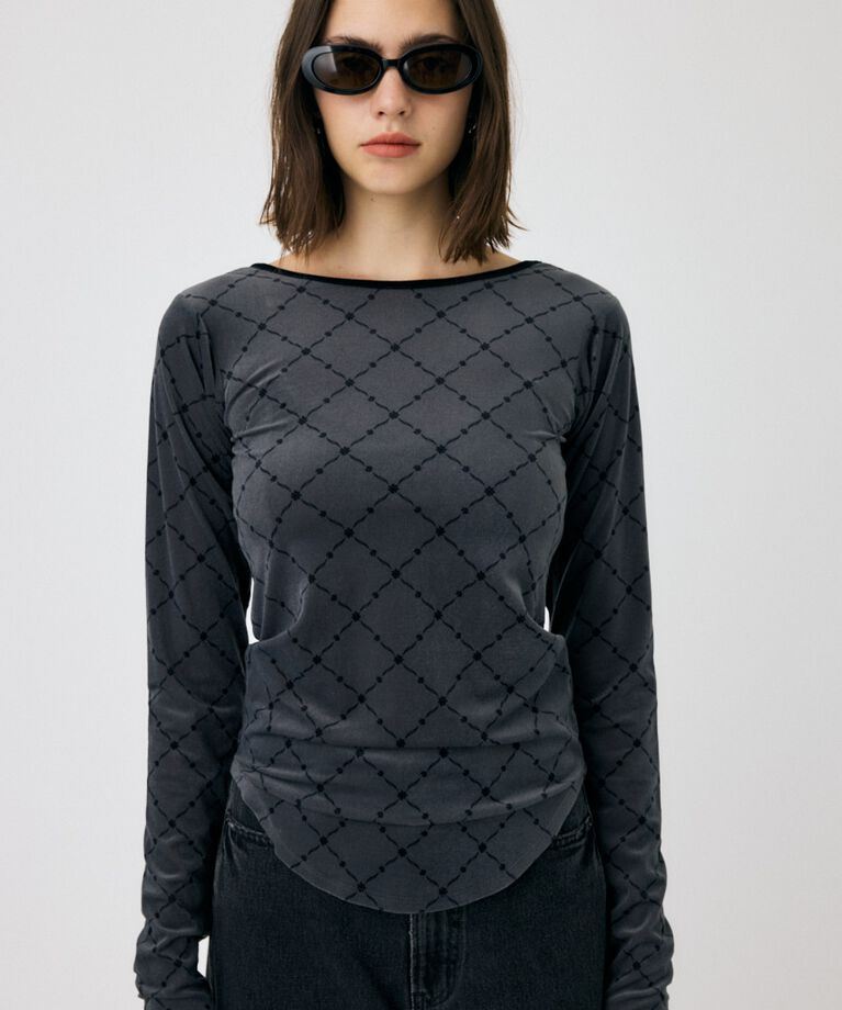 MOUSSY「BACK OPEN シアートップス」|Tシャツ・カットソー|