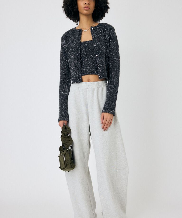 MOUSSY「GLITTER カーディガン & キャミ」|ニット・セーター|