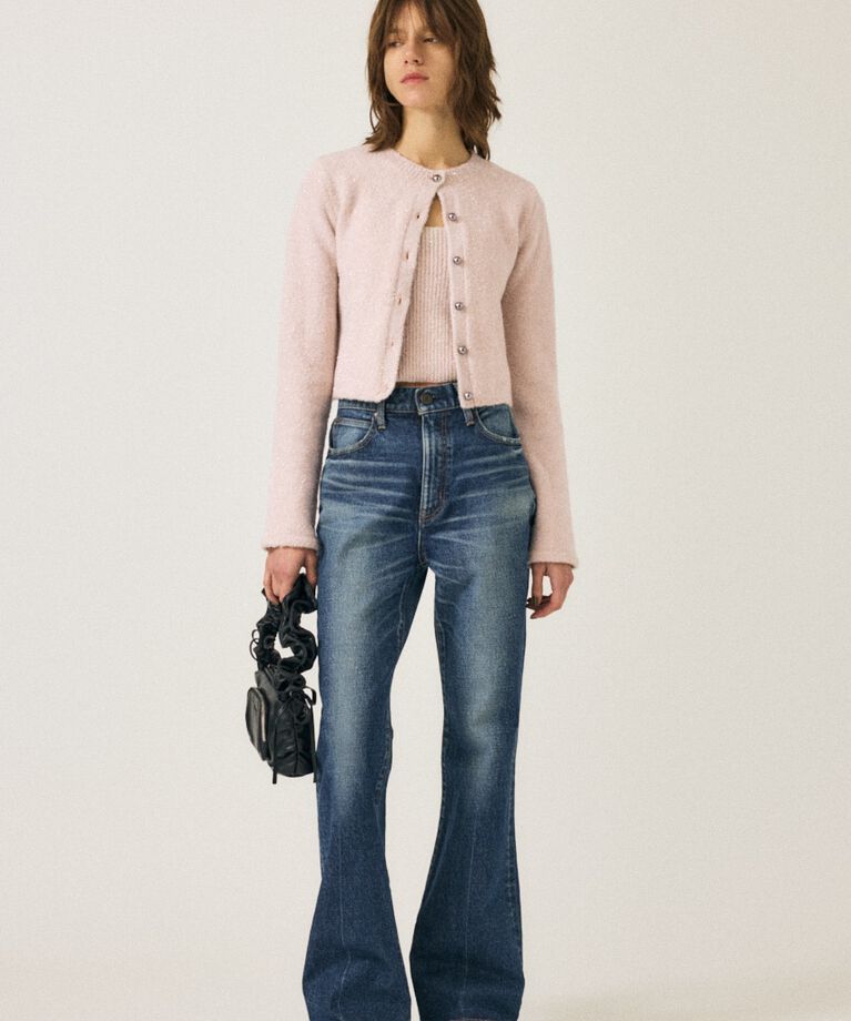 MOUSSY「GLITTER カーディガン & キャミ」|ニット・セーター|