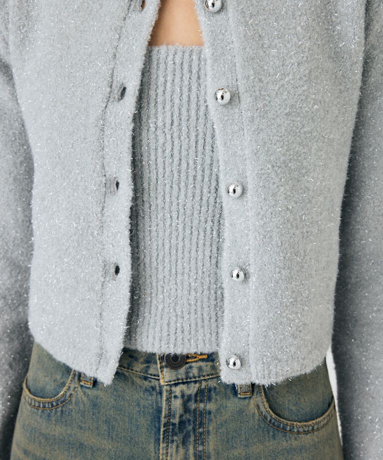 MOUSSY「GLITTER カーディガン & キャミ」|ニット・セーター|