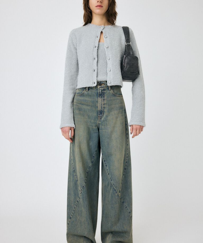 MOUSSY「GLITTER カーディガン & キャミ」|ニット・セーター|