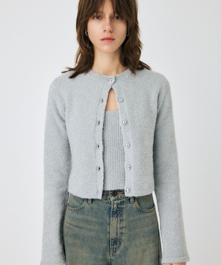MOUSSY「GLITTER カーディガン & キャミ」|ニット・セーター|