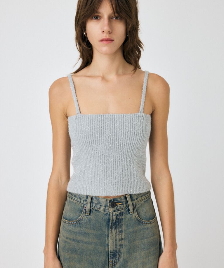 MOUSSY「GLITTER カーディガン & キャミ」|ニット・セーター|