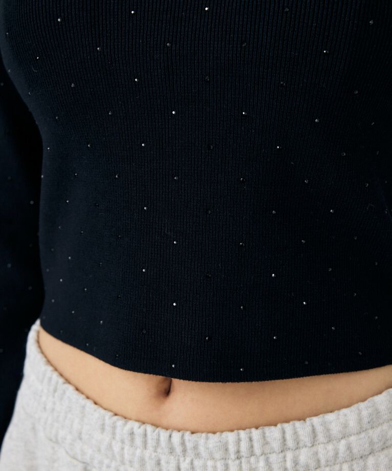 MOUSSY「RHINESTONE ニットトップス」|ニット・セーター|