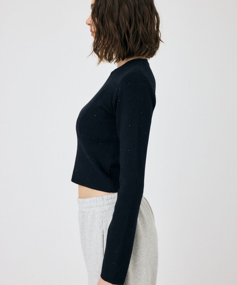 MOUSSY「RHINESTONE ニットトップス」|ニット・セーター|