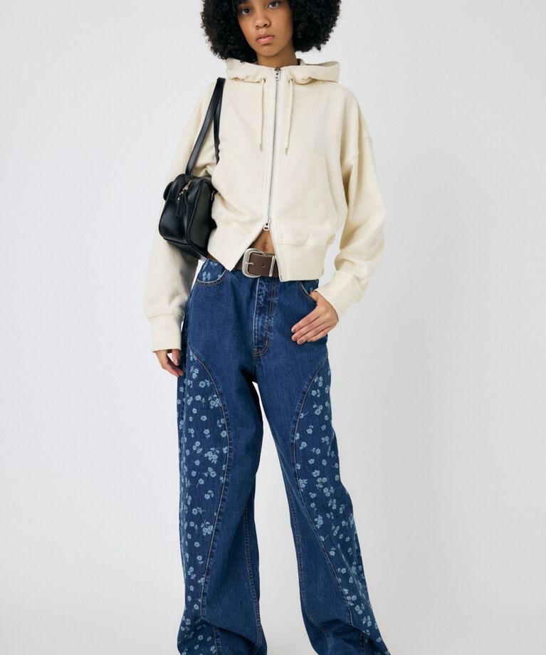 MOUSSY「OVERSIZED ジップアップフーディ」|パーカー|