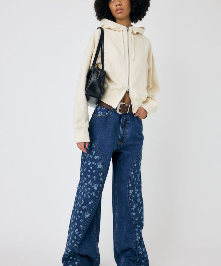 MOUSSY「OVERSIZED ジップアップフーディ」|パーカー|
