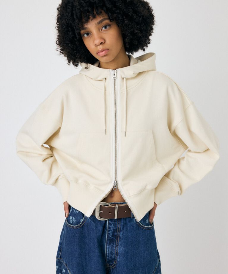 MOUSSY「OVERSIZED ジップアップフーディ」|パーカー|