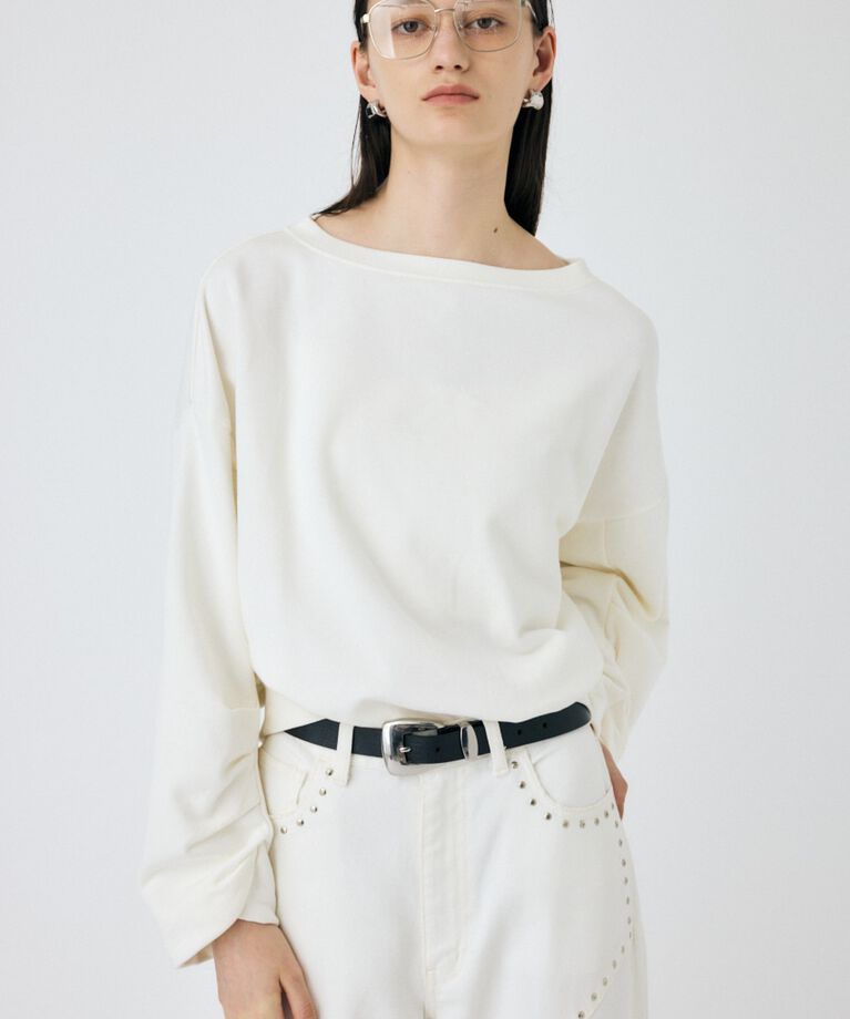 MOUSSY「OFF SHOULDER スウェット」|その他|WHT