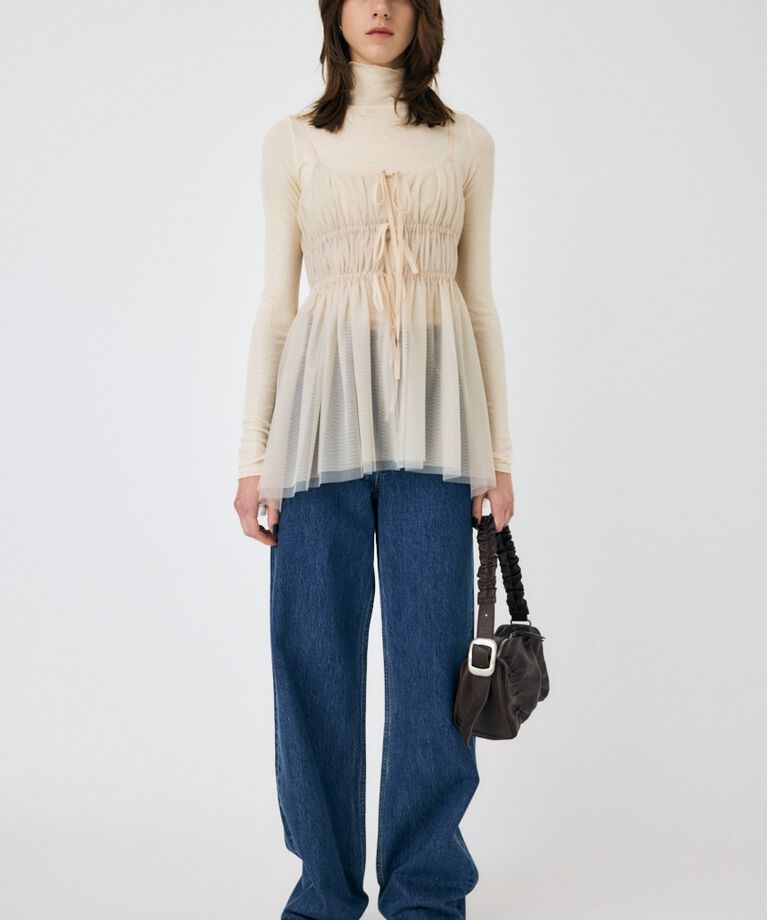 MOUSSY「TULLE RIBBON キャミ」|キャミソール|
