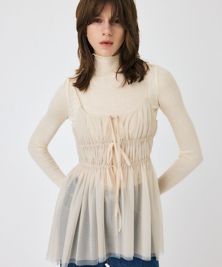 MOUSSY「TULLE RIBBON キャミ」|キャミソール|