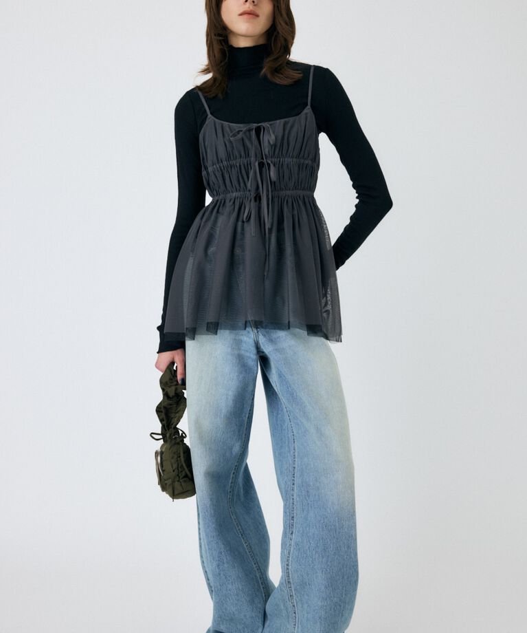 MOUSSY「TULLE RIBBON キャミ」|キャミソール|