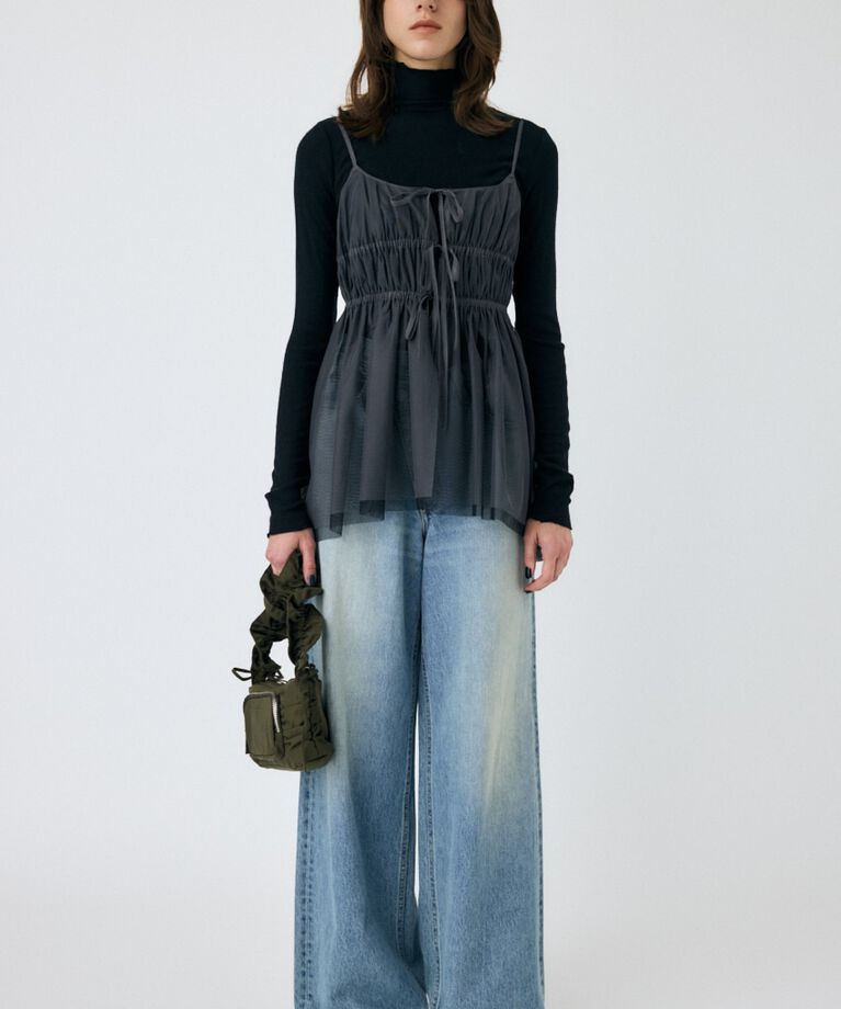 MOUSSY「TULLE RIBBON キャミ」|キャミソール|