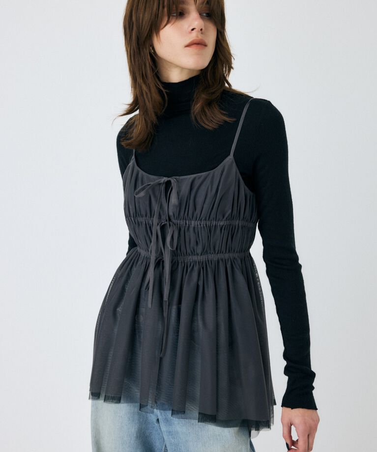 MOUSSY「TULLE RIBBON キャミ」|キャミソール|