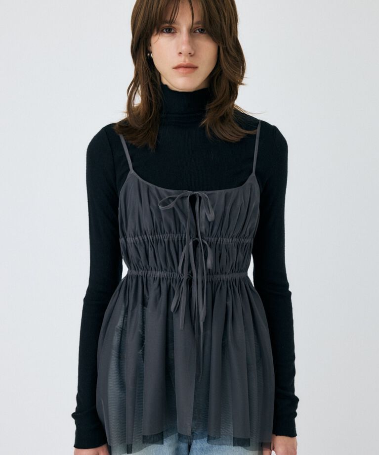 MOUSSY「TULLE RIBBON キャミ」|キャミソール|