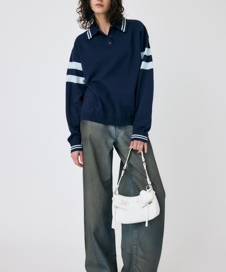 MOUSSY「RUGGER ニットポロ」|ニット・セーター|