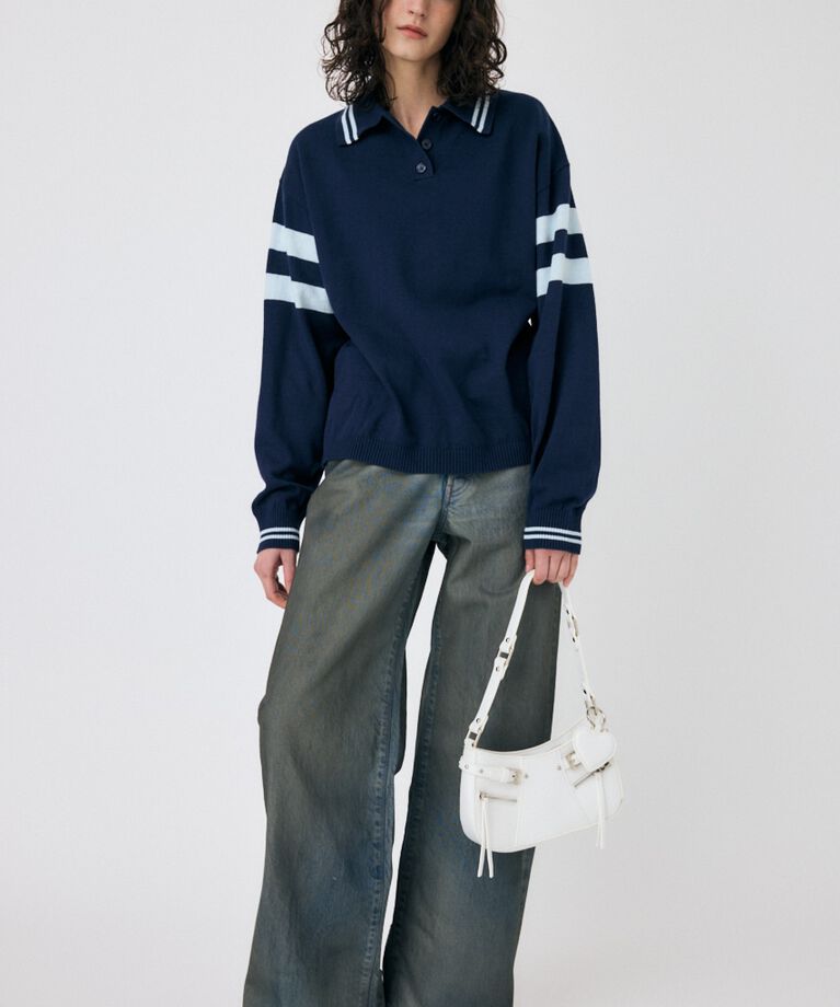 MOUSSY「RUGGER ニットポロ」|ニット・セーター|