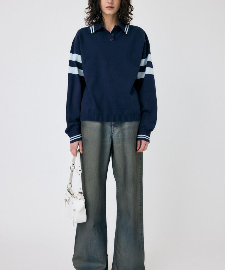 MOUSSY「RUGGER ニットポロ」|ニット・セーター|