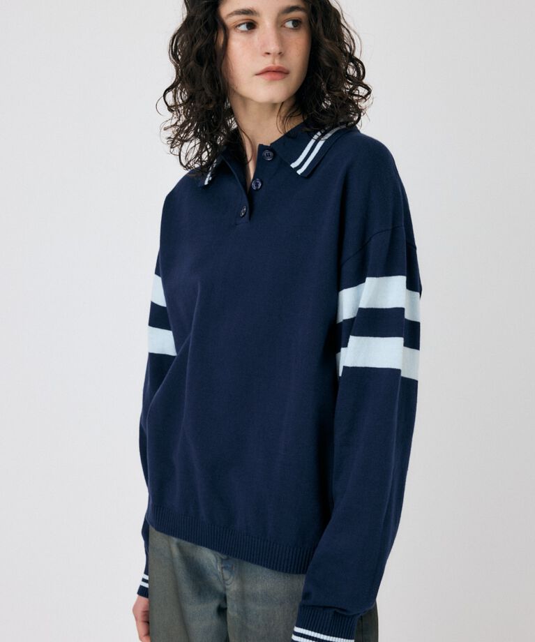 MOUSSY「RUGGER ニットポロ」|ニット・セーター|