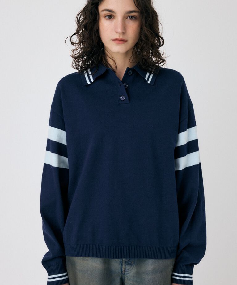 MOUSSY「RUGGER ニットポロ」|ニット・セーター|