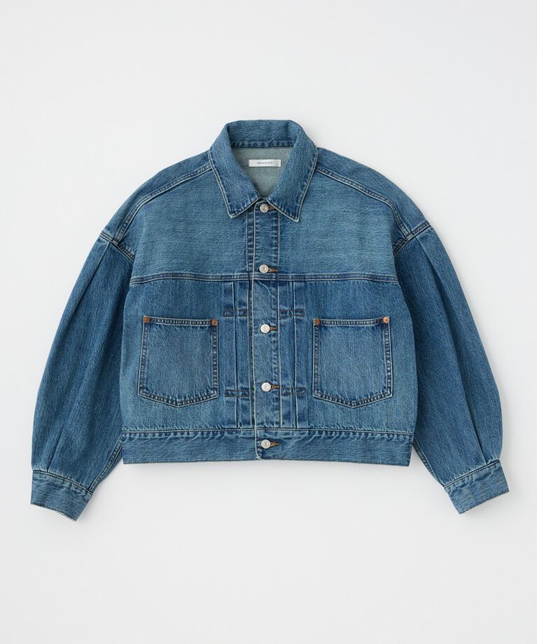 MOUSSY「TUCK SLEEVE デニムジャケット」|デニムジャケット|