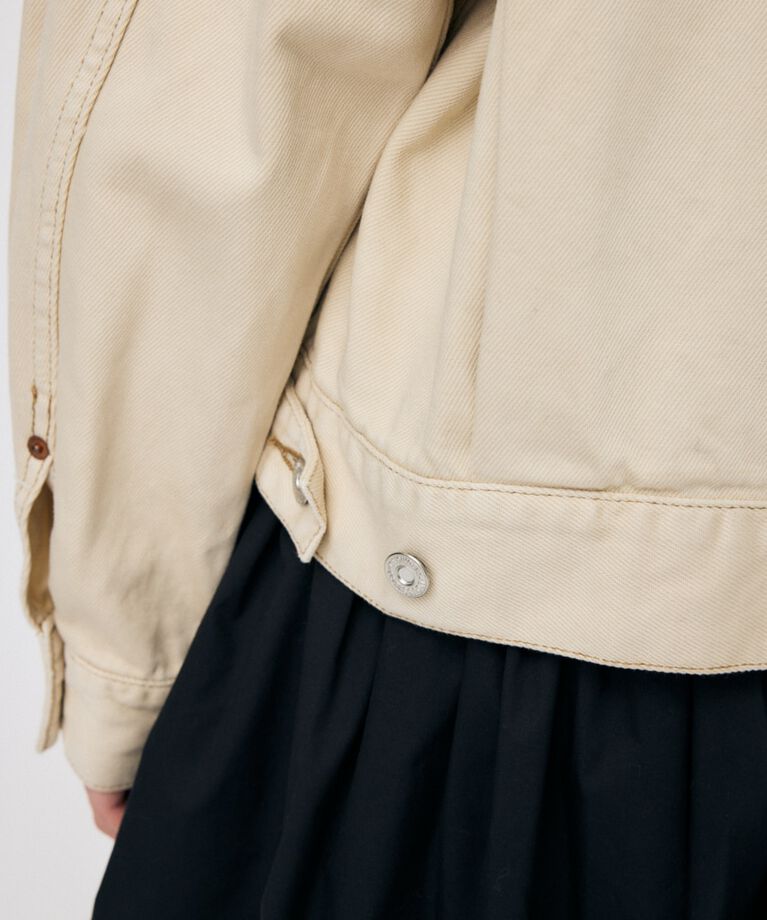 MOUSSY「TUCK SLEEVE デニムジャケット」|デニムジャケット|