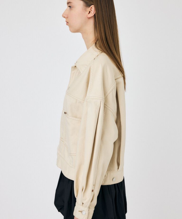 MOUSSY「TUCK SLEEVE デニムジャケット」|デニムジャケット|