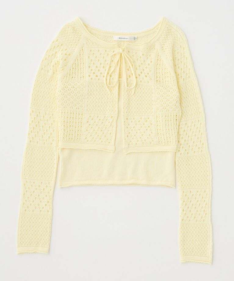 MOUSSY「OPENWORK KNIT アンサンブル」|ニット・セーター|