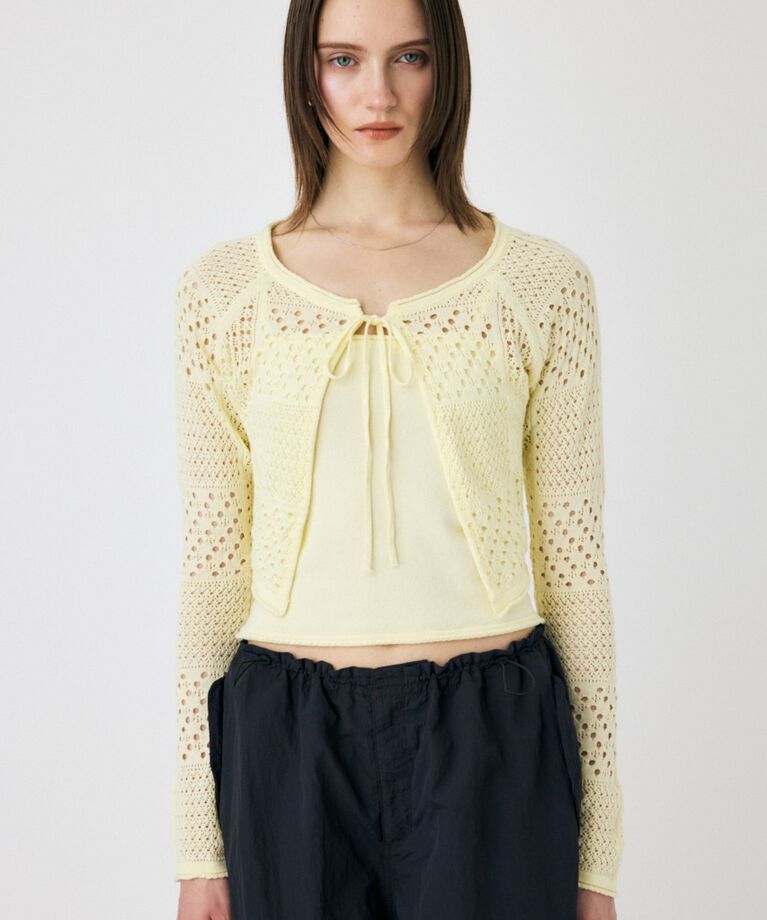 MOUSSY「OPENWORK KNIT アンサンブル」|ニット・セーター|