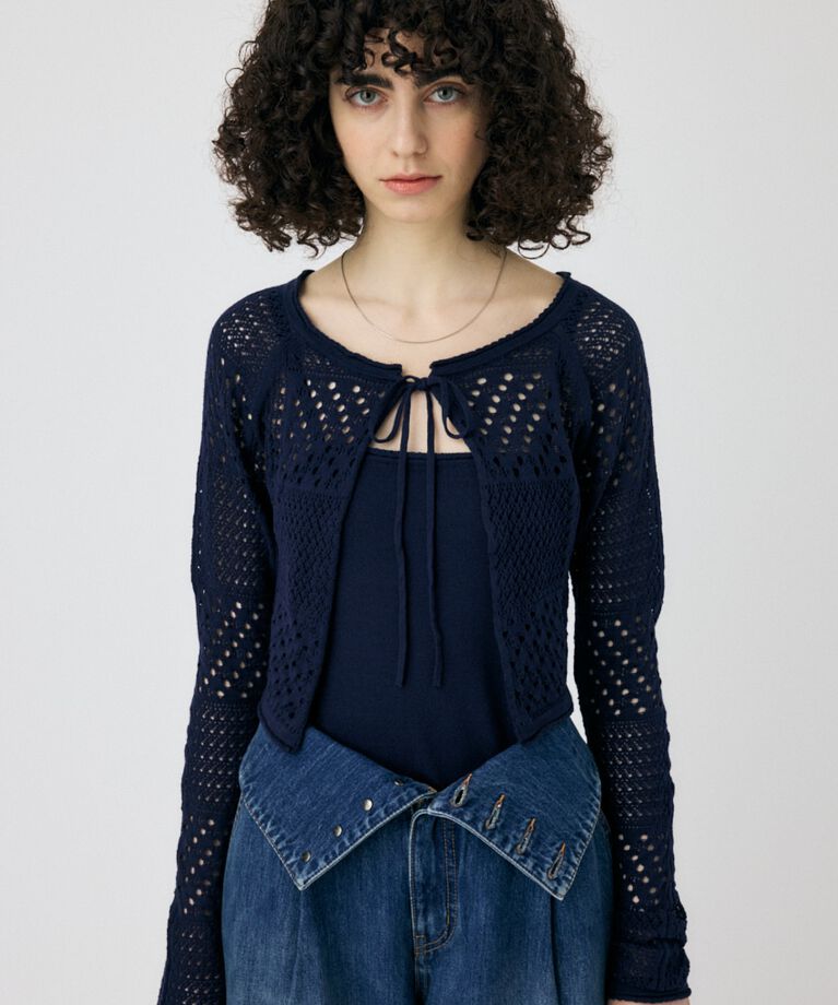 MOUSSY「OPENWORK KNIT アンサンブル」|ニット・セーター|