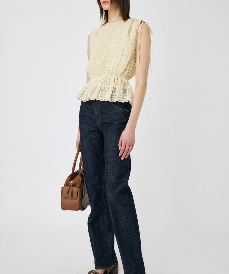 MOUSSY「FRILL CHIFFON ブラウス」|シャツ・ブラウス|