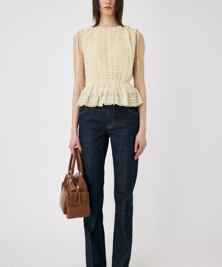 MOUSSY「FRILL CHIFFON ブラウス」|シャツ・ブラウス|