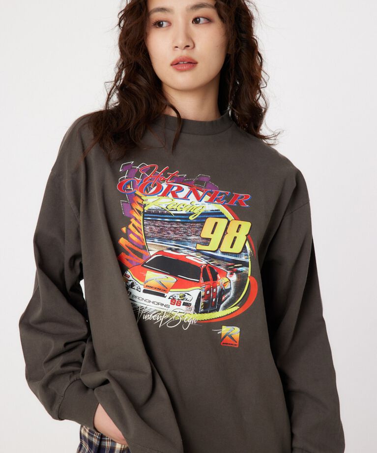 RODEO CROWNS「G/O AUTO RACING ロングTシャツ」|Tシャツ・カットソー|C.GRY