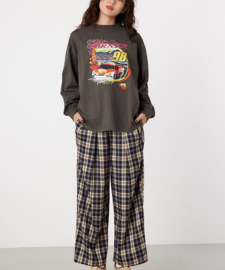 RODEO CROWNS「G/O AUTO RACING ロングTシャツ」|Tシャツ・カットソー|