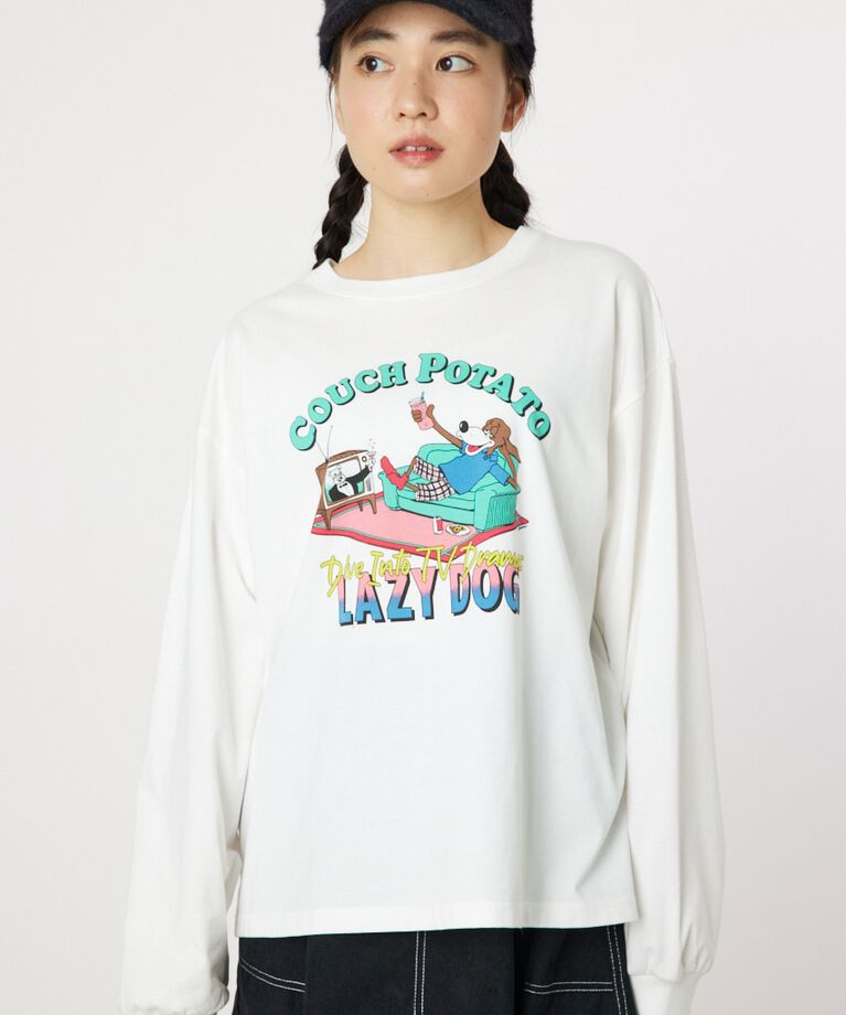 RODEO CROWNS「COUCH POTATO ロングスリーブTシャツ」|Tシャツ・カットソー|