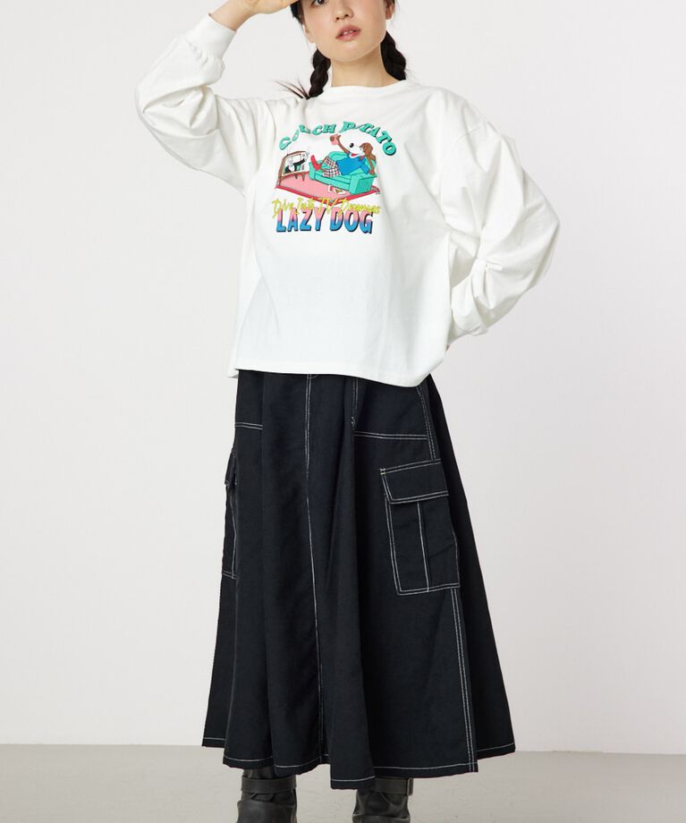 RODEO CROWNS「COUCH POTATO ロングスリーブTシャツ」|Tシャツ・カットソー|