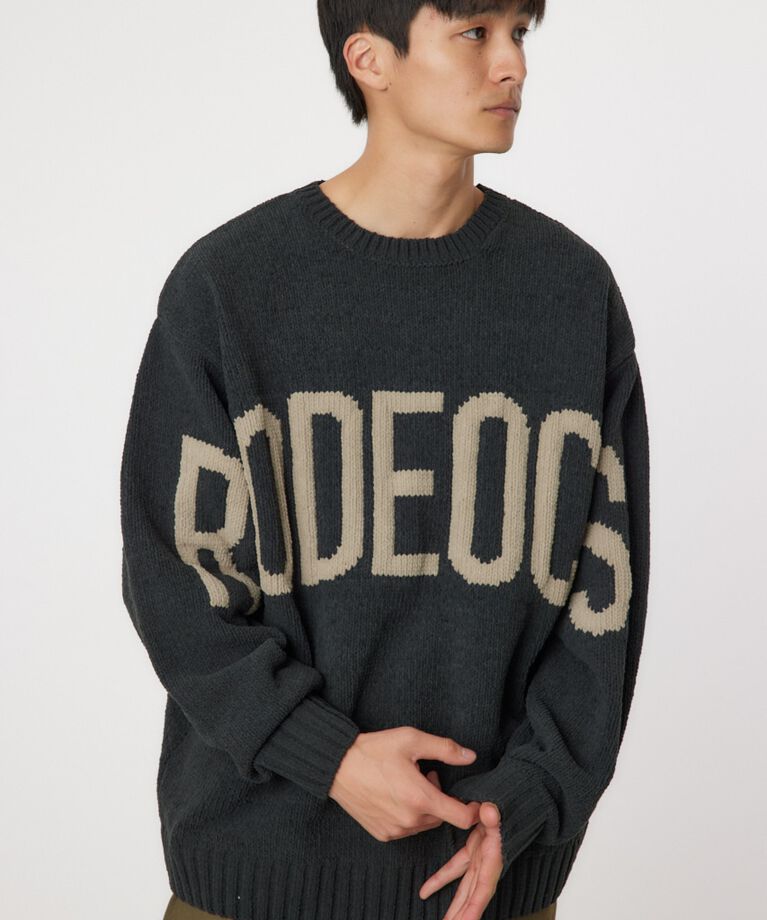 RODEO CROWNS「モールビッグロゴニットトップス」|ニット・セーター|C.GRY