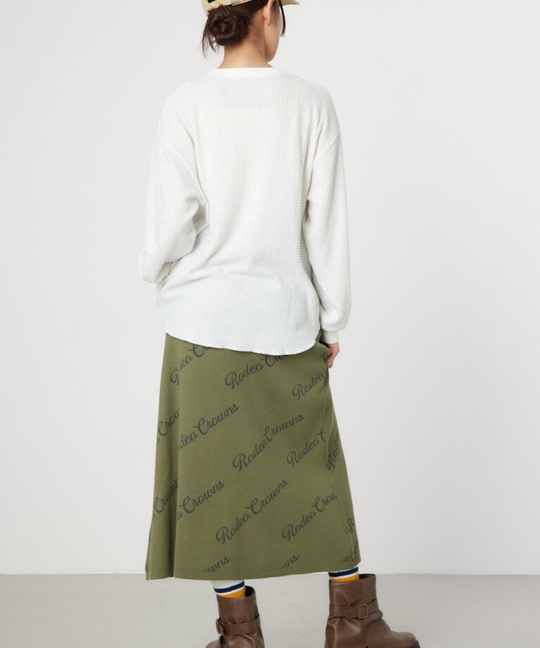 RODEO CROWNS「ラメワッフルトップス」|Tシャツ・カットソー|