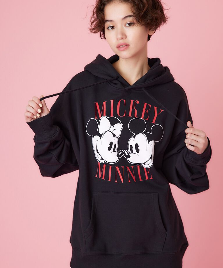 RODEO CROWNS「(ミッキー＆ミニー)スウェットパーカー」|パーカー|BLK