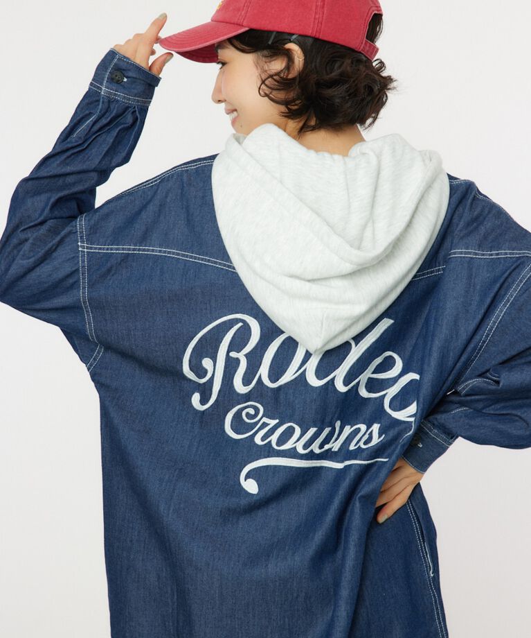 RODEO CROWNS「ウエスタンシャツワンピース」|ワンピース|