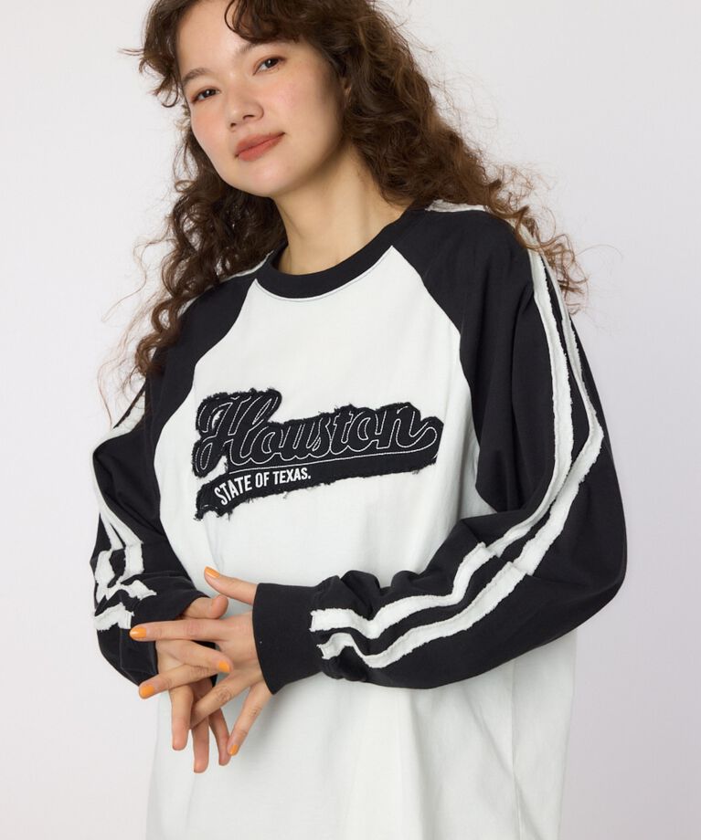 RODEO CROWNS「ラインHOUSTON ロングスリーブTシャツ」|Tシャツ・カットソー|