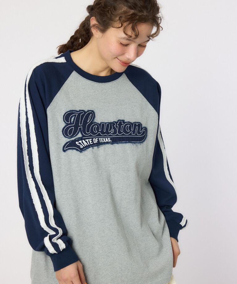 RODEO CROWNS「ラインHOUSTON ロングスリーブTシャツ」|Tシャツ・カットソー|